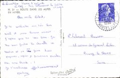 CPM Route Dans Les Alpes 