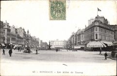 Callejones de Burdeos de la POSTAL de la VENDIMIA de Tourny Gobineau