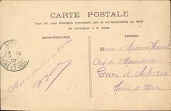 Callejones de Burdeos de la POSTAL de la VENDIMIA de Tourny Gobineau