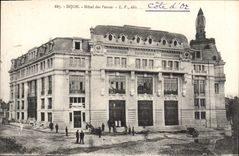 VINTAGE POSTCARD Dijon Post office building