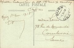 VINTAGE POSTCARD Dijon Post office building