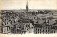 VINTAGE POSTCARD Nantes Panorama