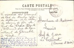 VINTAGE POSTCARD Ligne of Grenoble has Gap the Viaduct of the Barns of Read