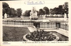 VINTAGE POSTCARD Dijon the War memorial