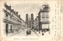 CPA Orleans Perspective de la Rue Jeanne d'Arc
