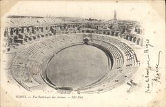 CPA Nimes Vue Interieure des Arenes