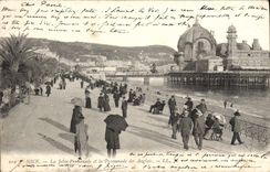 CPA Nice La Jetee Promenade et la Promenade des Anglais