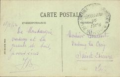 VINTAGE POSTCARD Montargis the Church and the Street of Lomg