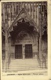 VINTAGE POSTCARD Chaumont Church Saint Jean side gate