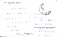 MODERN CARD Verschneiter Bergbach the small brook covers with snow