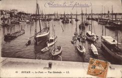 VINTAGE POSTCARD Royan the Port View Boats
