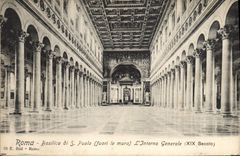 POSTAL Roma Basilica di Pablo de la VENDIMIA