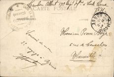 VINTAGE POSTCARD Ajaccio the House of Napoleon the 1st large reception room