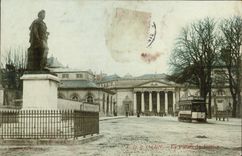 CPA Caen Le palais de justice Tramway