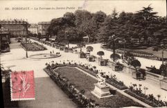 CPA Bordeaux La Terrasse du Jardin Public