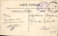 POSTAL Bourges de la VENDIMIA la catedral vista del jardín del palacio del arzobispo