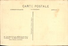 VINTAGE POSTCARD La Baule On Sea the casino the hall and the Seine