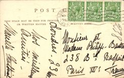 VINTAGE POSTCARD Group off the Fates East Pediment off Parthenon