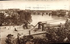 VINTAGE POSTCARD Toulouse Seen On the Garonne Bridge Saint Pierre and the New Bridge