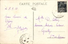 CPA Musee de Dijon L'education Gabriel Gresly Chien