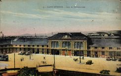 VINTAGE POSTCARD Saint Etienne Parks of CHateaucreux