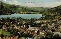 VINTAGE POSTCARD Gerardmer in Its lake