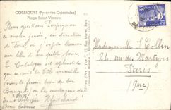 MODERN CARD Collioure Beach Vincent Saint