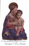 VINTAGE POSTCARD The Virgin and child Antonio Rosselino Victoria and Albert Museum