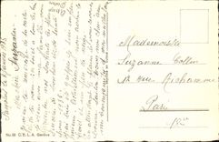 VINTAGE POSTCARD Ski