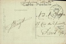 VINTAGE POSTCARD Cape D' Antibes Details of rocks