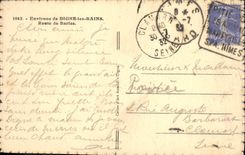 VINTAGE POSTCARD Surroundings Of Worthy les Bains Road of Barles