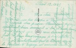 Feria de París de la POSTAL de la VENDIMIA de los artes decorativos vistos de noche