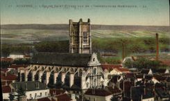 CPA Auxerre L'Eglise Saint Pierre Vue De l'observatoire Manifancier 