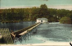 VINTAGE POSTCARD Auxerre the Coffer dam
