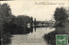 CPA Auxerre Vue Prise au Bord de L'Yonne en amont du barrage de Batardeau