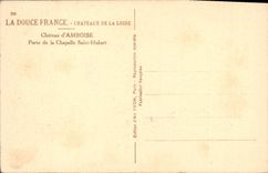 El castillo de la POSTAL de la VENDIMIA de Amboise lleva la cámara acorazada Huberto Saint