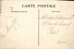 La POSTAL Deauville de la VENDIMIA la playa florecida floreció los jardines y el casino