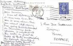 VINTAGE POSTCARD Loch Striven Craicmore Butts CAmeron