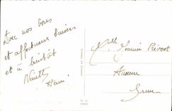 VINTAGE POSTCARD Fantasy Happy Flowers Birthday