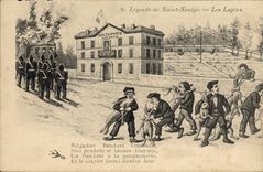 CPA Legende de Saint Saulge Les lapins