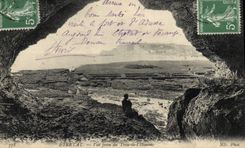 VINTAGE POSTCARD Etretat Seen from of the Inspection pit
