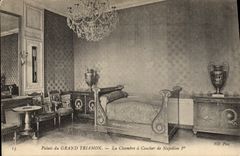 VINTAGE POSTCARD Palais of Large Trianon the Room has Coucher of Napoleon 1st