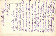 VINTAGE POSTCARD Geneva in the twilight