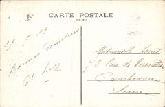 VINTAGE POSTCARD Interior Court of the Town hall of the La Rochelle