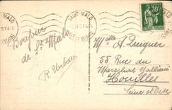 Opinión del St Malo de la POSTAL de la VENDIMIA tomada de la cornisa de Aleth