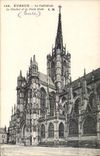 VINTAGE POSTCARD Evreux the Cathedral the Bell-tower and the Northern Gate