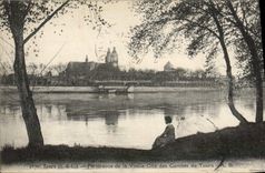 VINTAGE POSTCARD Tours Panorama of the Old ISCED of the Counts de Tours