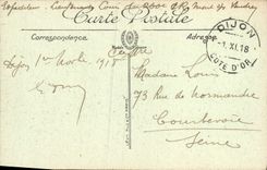 VINTAGE POSTCARD Dijon Together of the Notre Dame Church