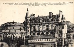 CPA Amboise Le Chateau Logis du Roi Commence Par Charles VIII