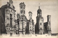 CPA Chateau de Chambord Lucarnes et Cheminees